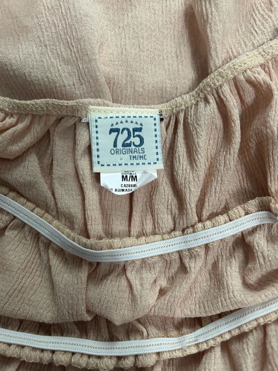 Vintage Y2K 725 Originals Lace Trim Lightweight Boho Spaghetti Strap Tank Top - Picture 3 of 7